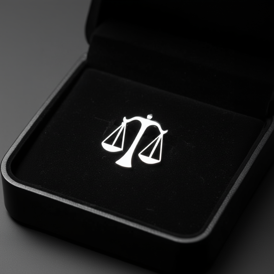 Scale of Justice Badge for Advocates (Short Pin)