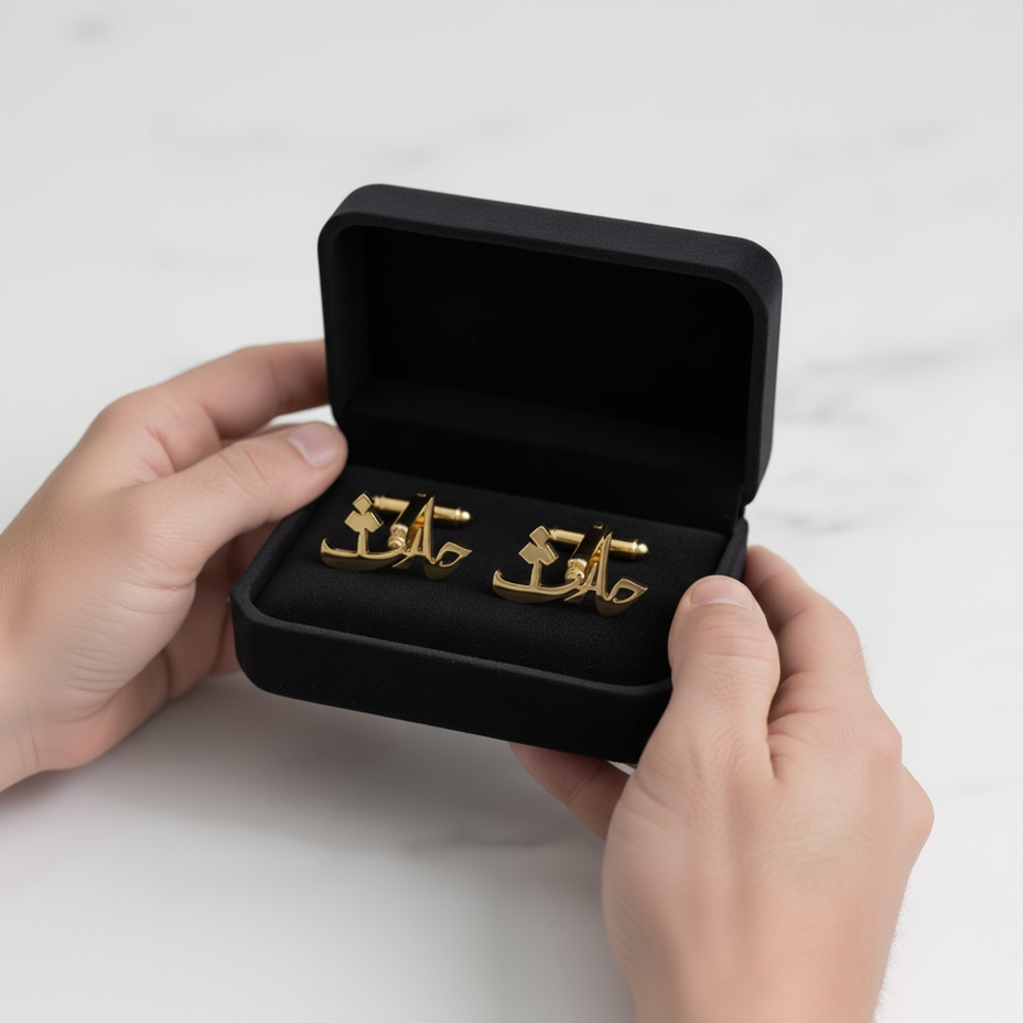 Urdu Cufflinks Pair For Men