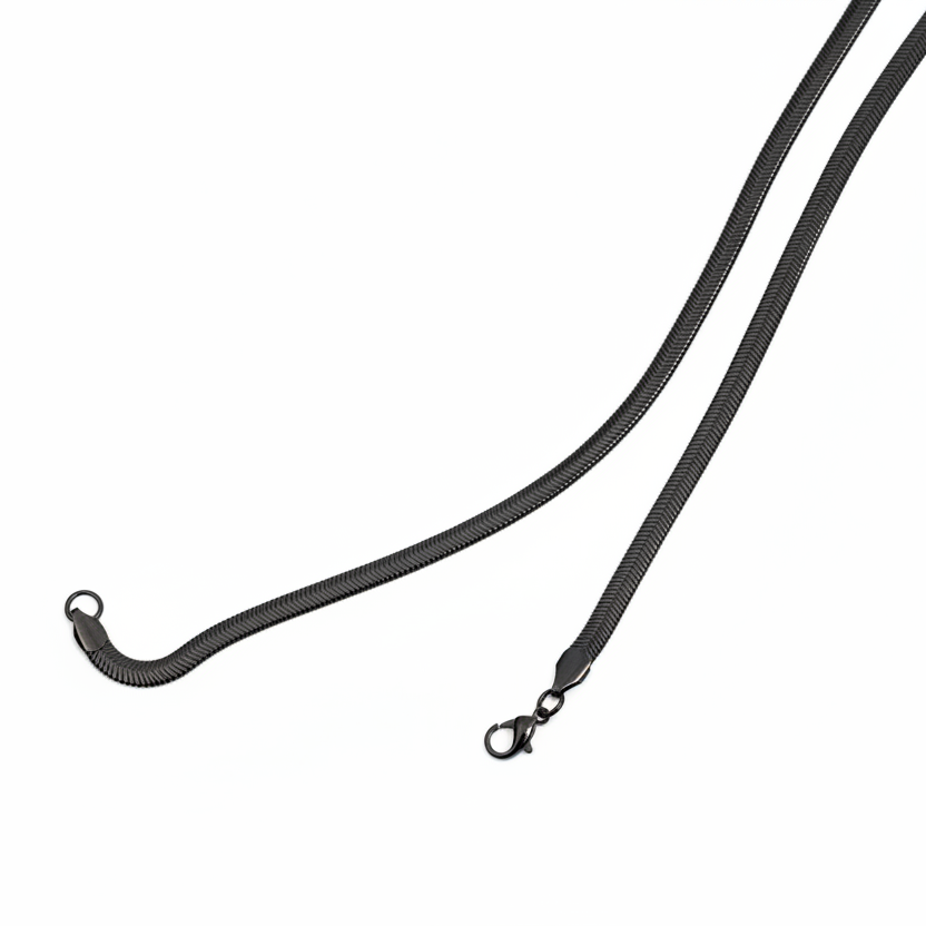 Snake Chain Necklace - Stainless Steel - 20 Inches