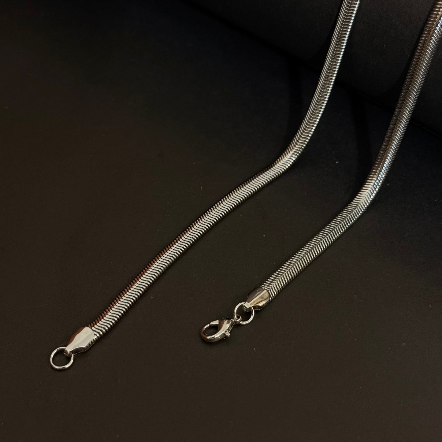 Snake Chain Necklace - Stainless Steel - 20 Inches