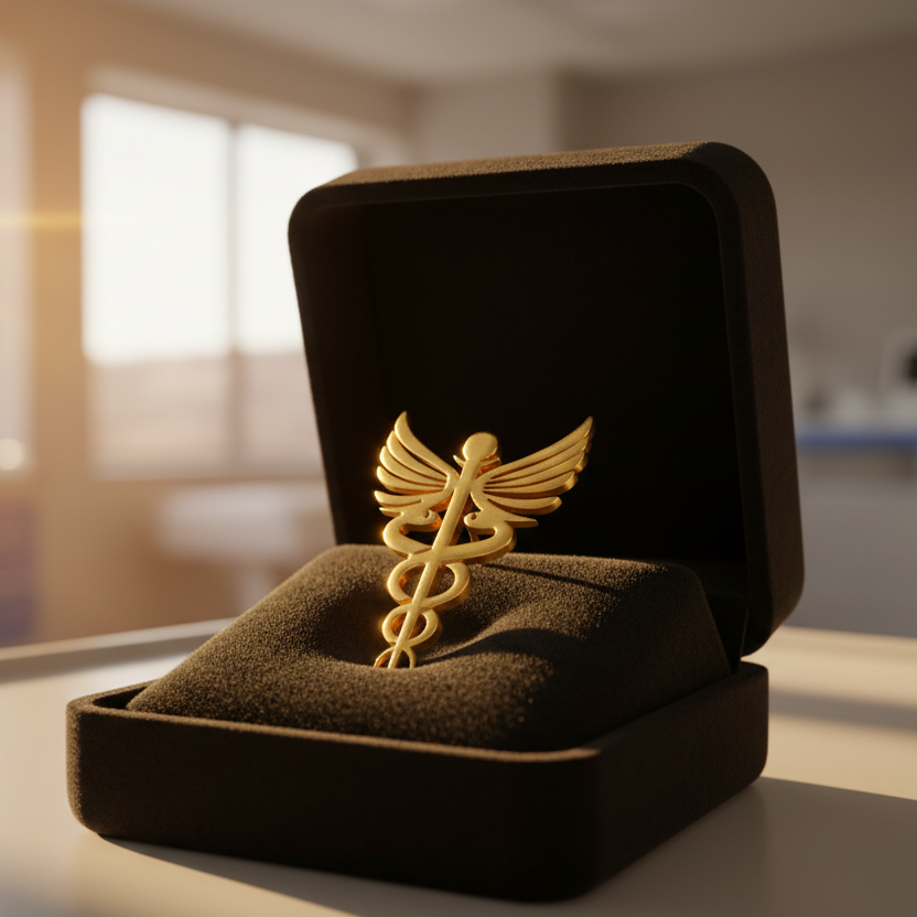Caduceus Medical Lapel Pin – Premium Doctor & Healthcare Badge