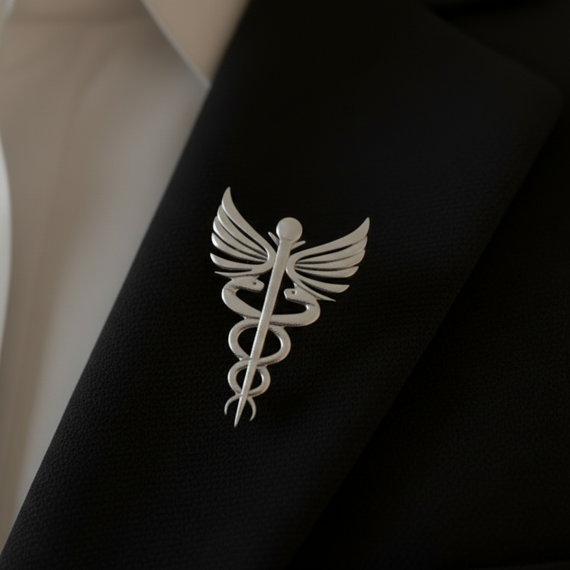 Caduceus Medical Lapel Pin – Premium Doctor & Healthcare Badge