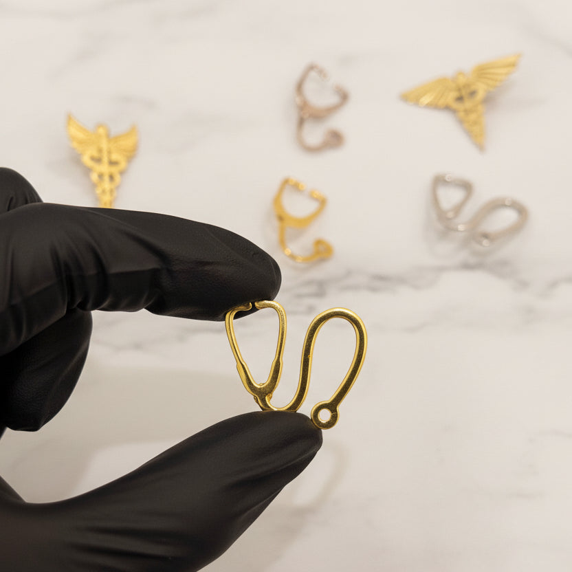 Classic Medical Stethoscope Pin