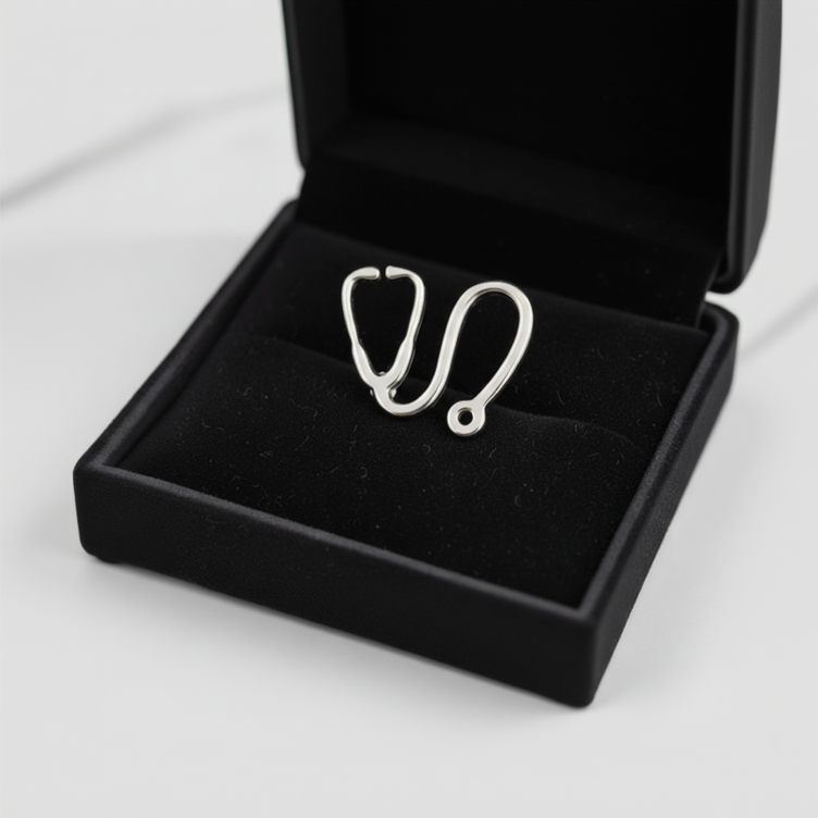 Classic Medical Stethoscope Pin