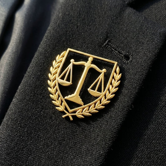 Crest Scale Laywer's Brooch Pin
