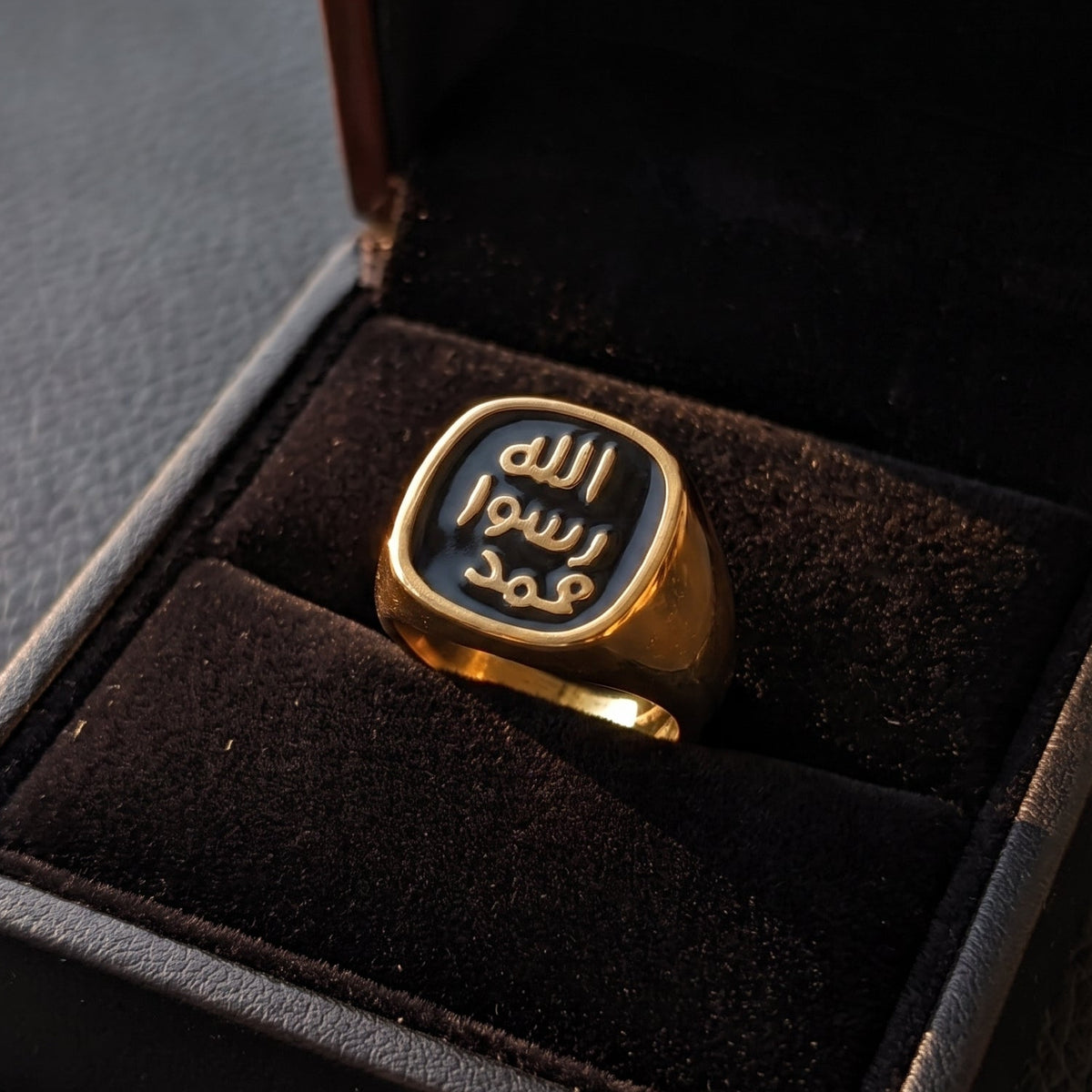 Mohr-e-Nabwi Ring For Men - Real Gold Plated
