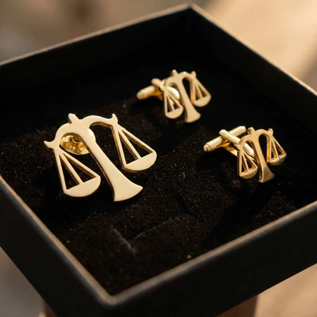 Bundle of 2 Justice Badge and Cufflinks with Free Delivery