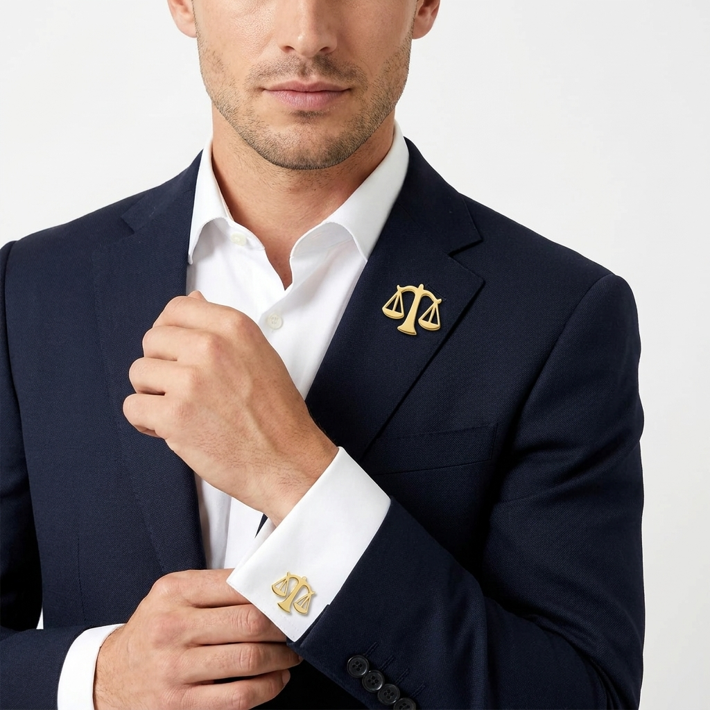 Bundle of 2 Justice Badge and Cufflinks with Free Delivery