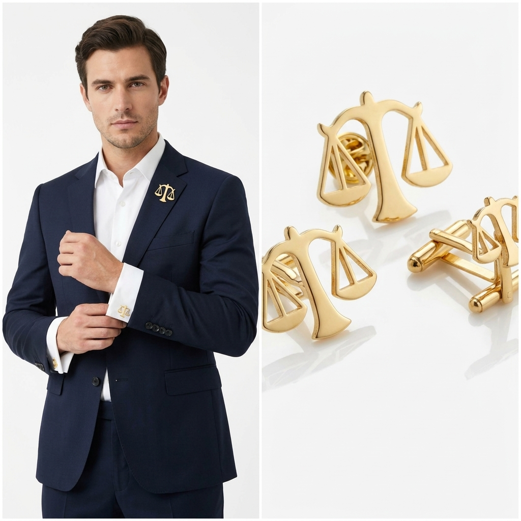 Bundle of 2 Justice Badge and Cufflinks with Free Delivery