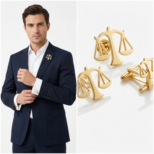 Bundle of 2 Justice Badge and Cufflinks with Free Delivery
