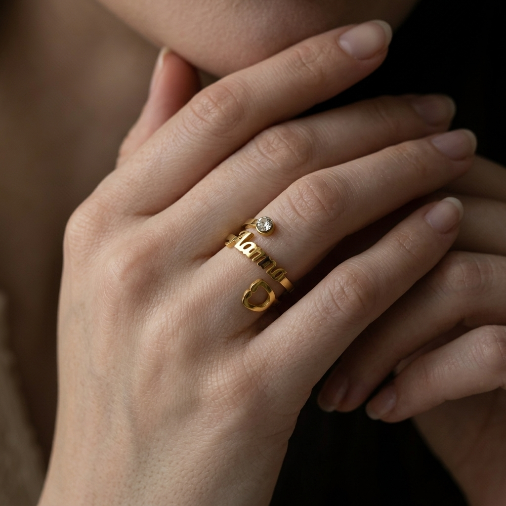 Stethoscope Custom Name Ring