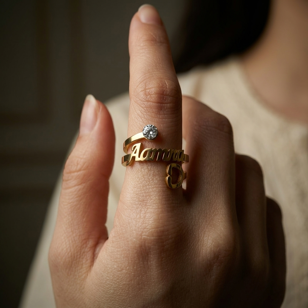 Stethoscope Custom Name Ring