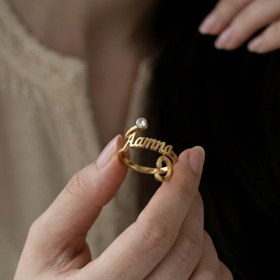 Stethoscope Custom Name Ring