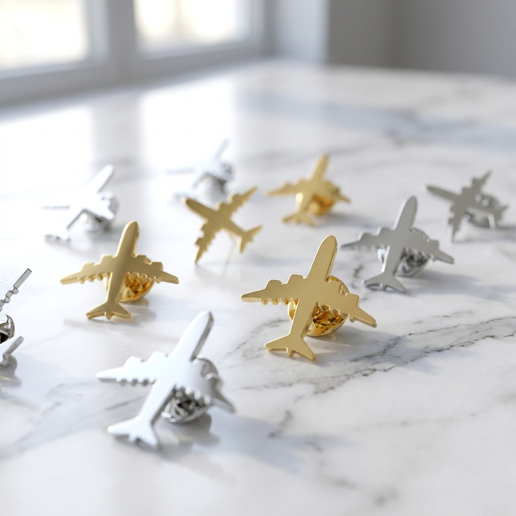 Airplane Brooch Pin/Badge For Aviation Professionals