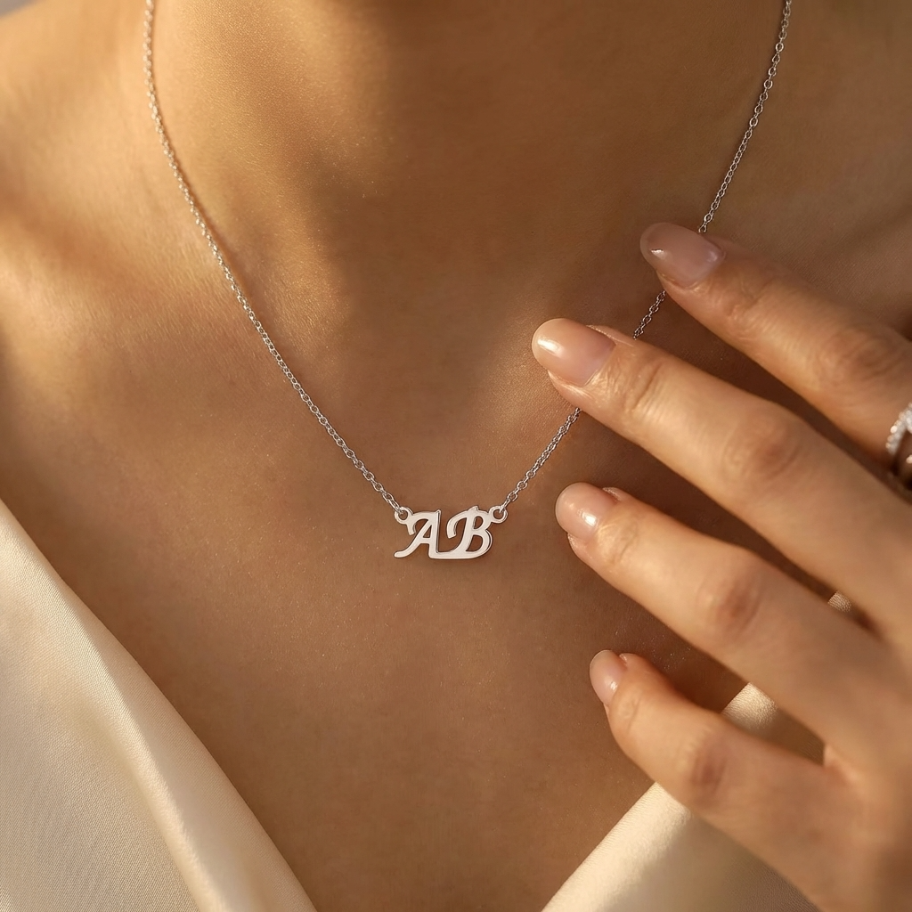 Couple Alphabet Initial Necklace For Women