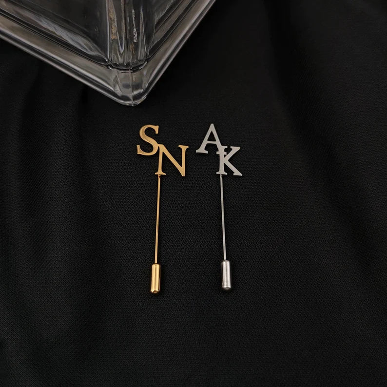 Initial Alphabet Letter Custom Lapel Pin
