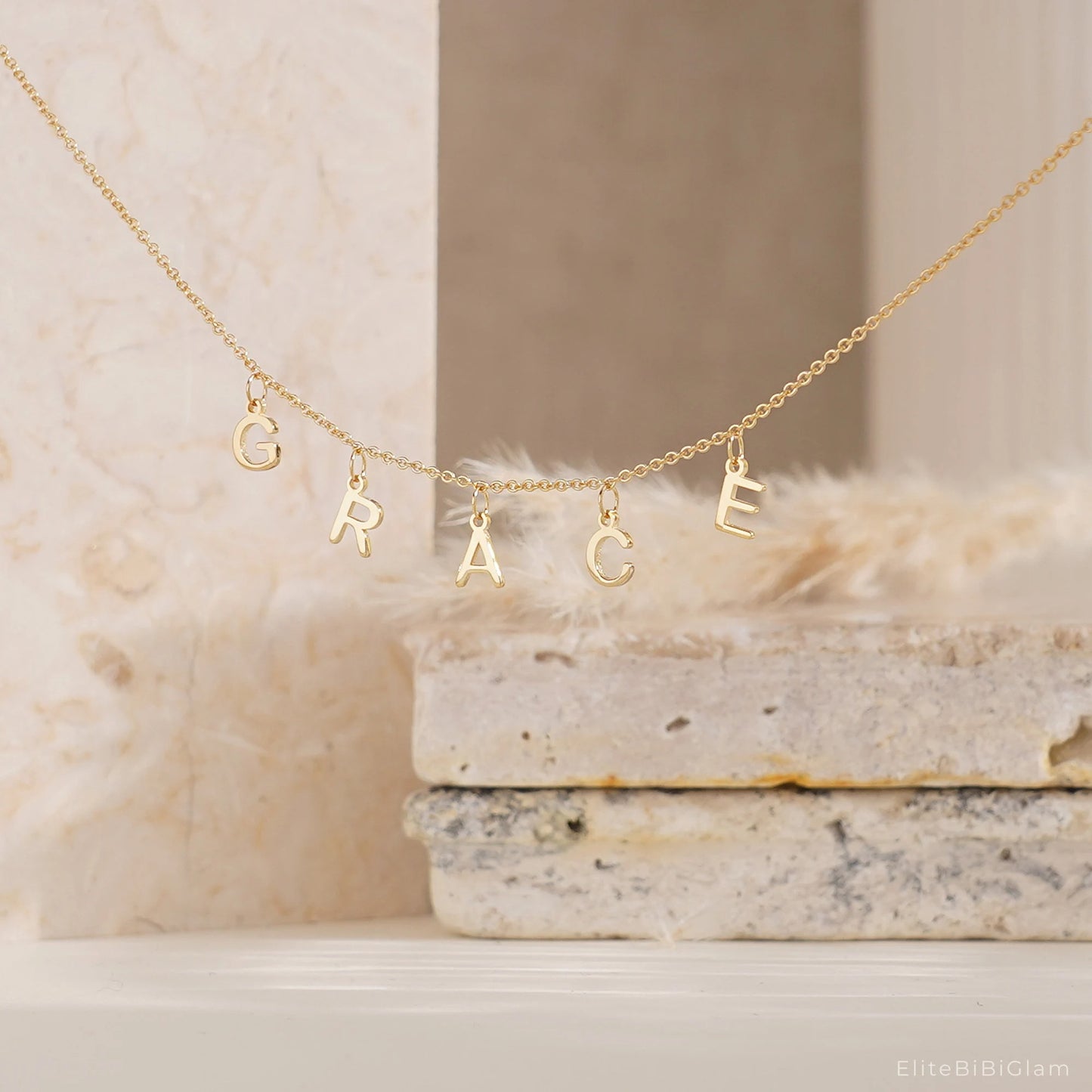 Custom Alphabet Name Necklace Necklace