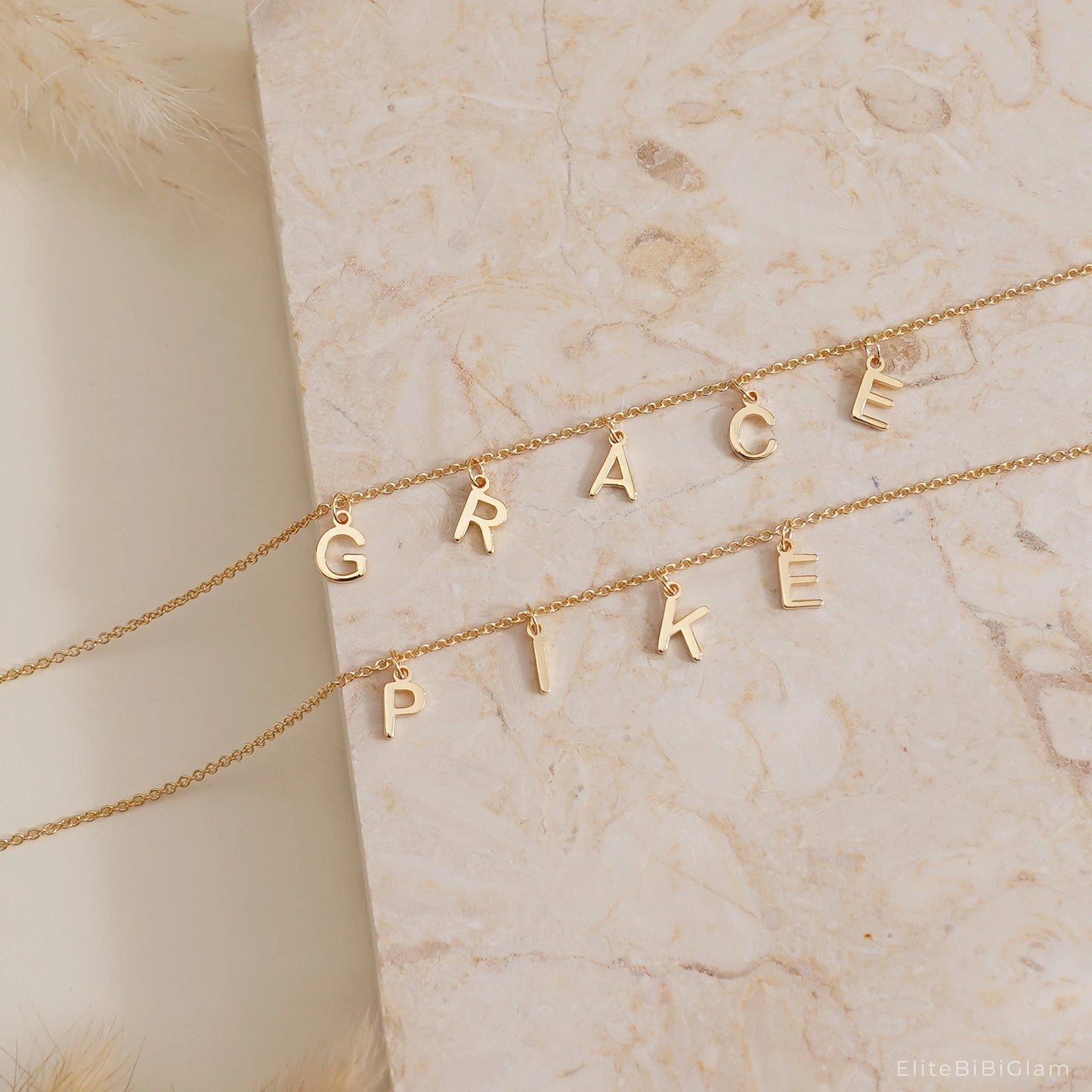 Custom Alphabet Name Necklace Necklace