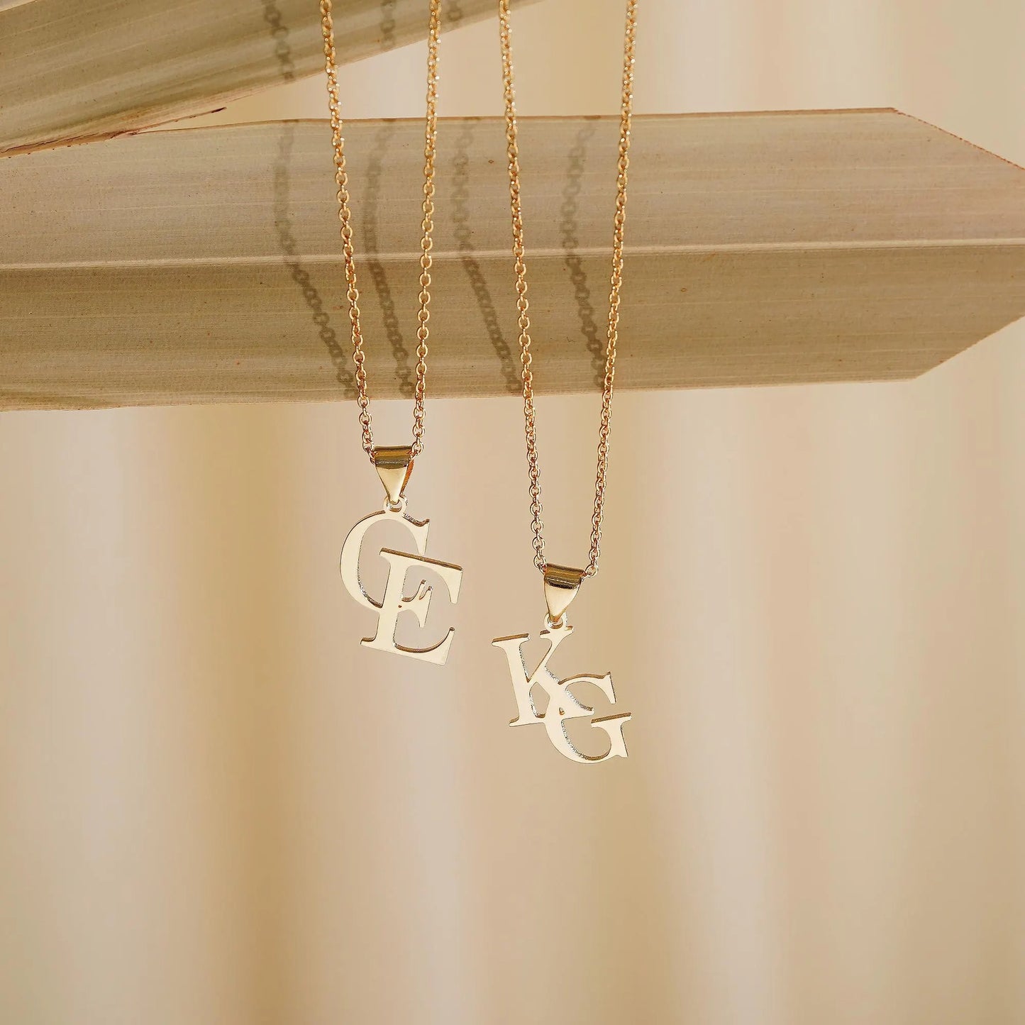 Intertwined Alphabet Initial Necklace For Women