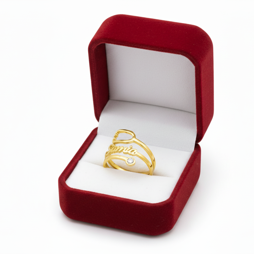 Stethoscope Custom Name Ring