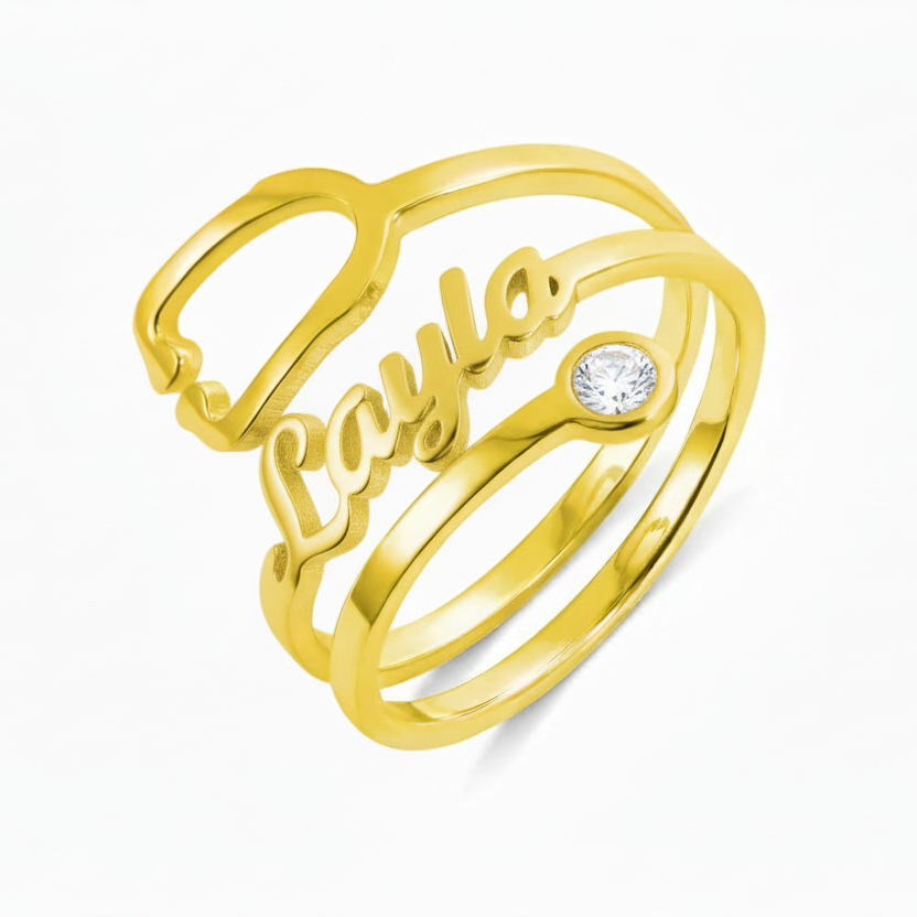Stethoscope Custom Name Ring