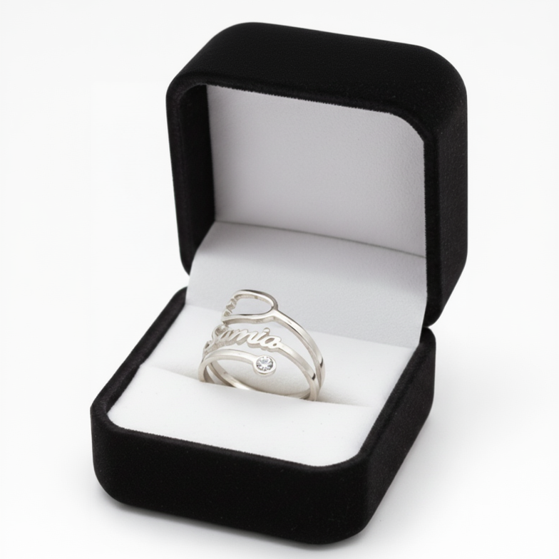 Stethoscope Custom Name Ring