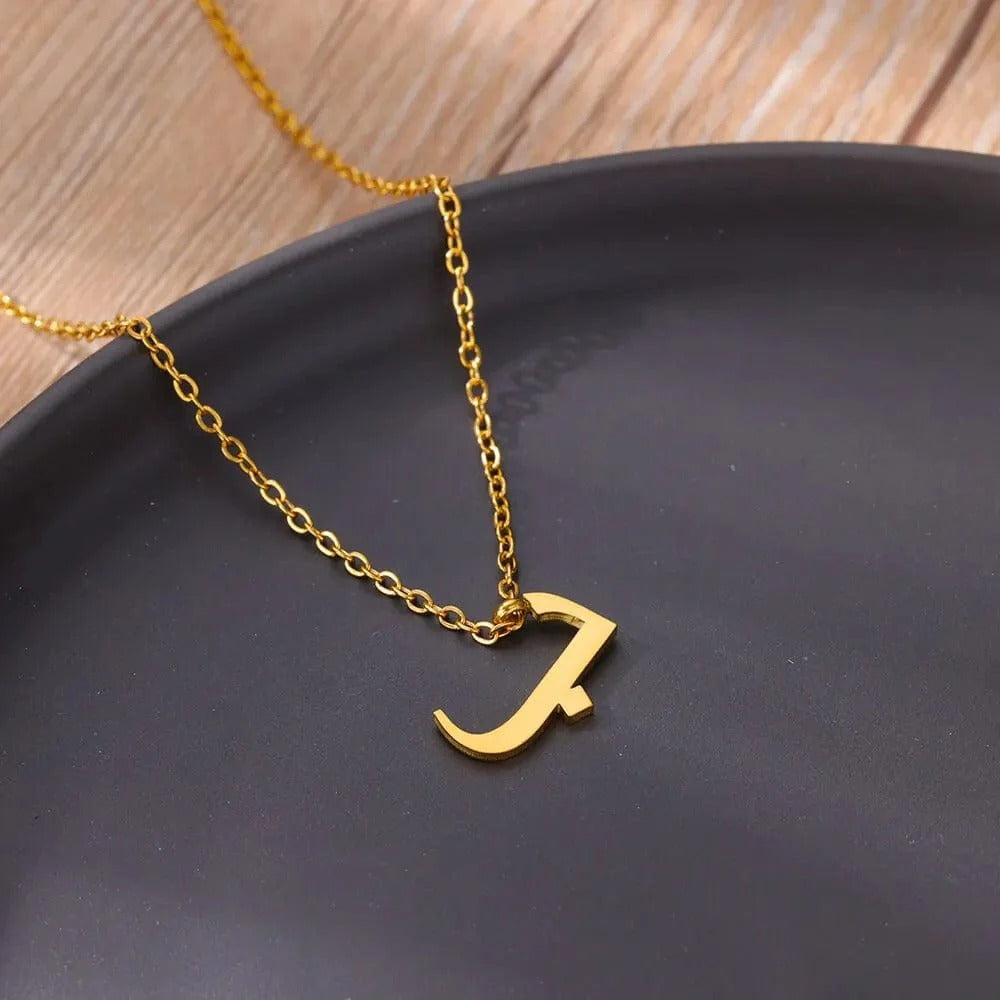 Arabic Initial Personalized Necklace