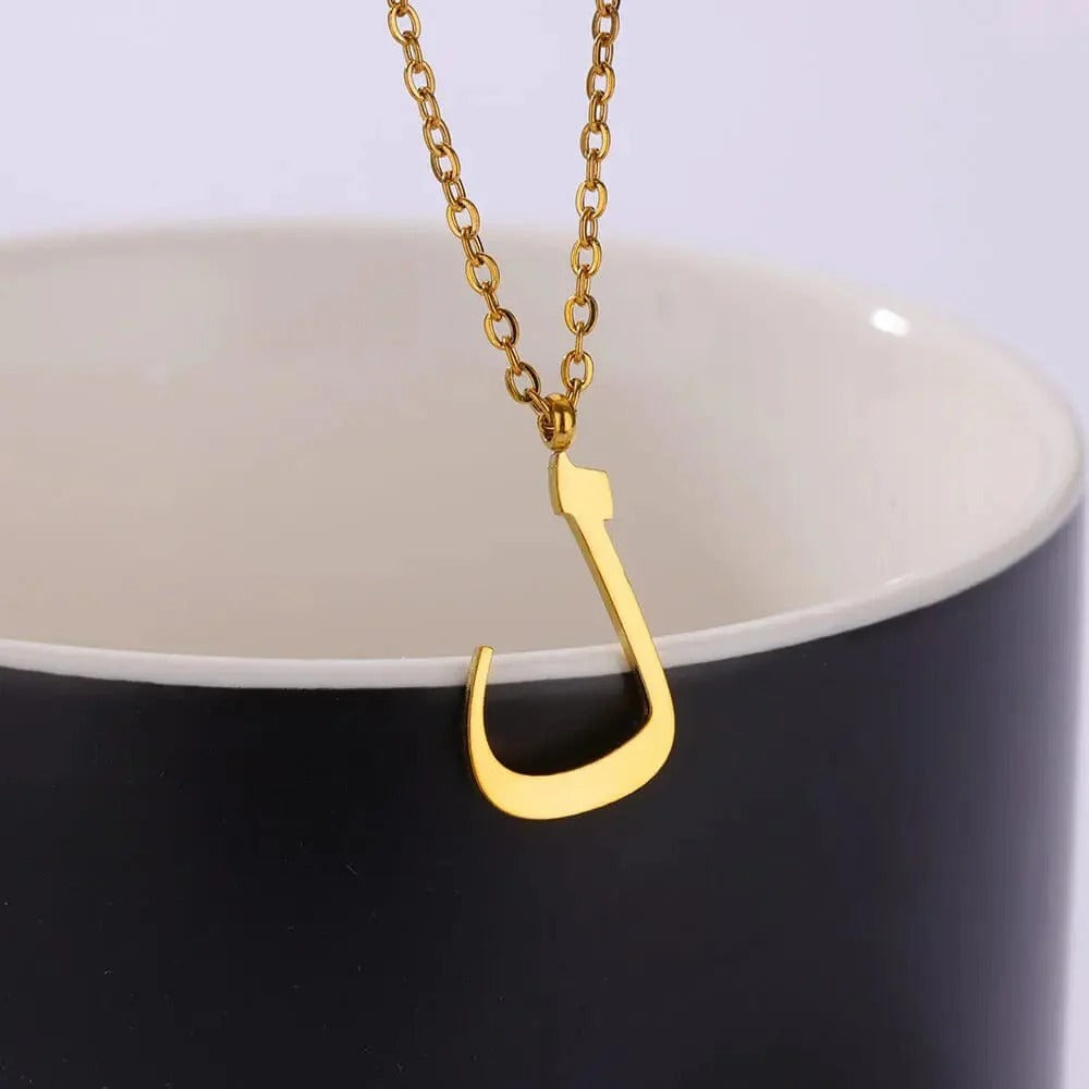 Arabic Initial Personalized Necklace