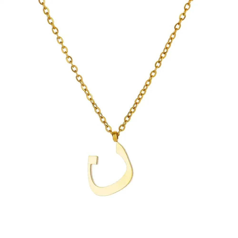 Arabic Initial Personalized Necklace